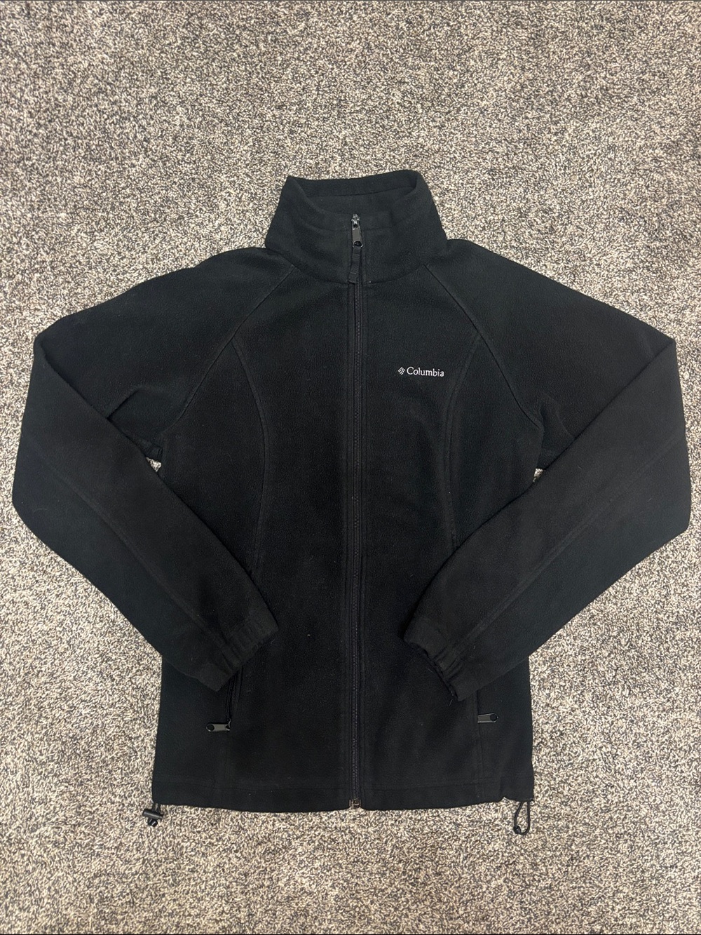 Columbia Black Full-Zip Lightweight Fleece Jacket
